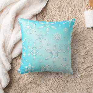 Crystal Snowflakes Pattern Kussen
