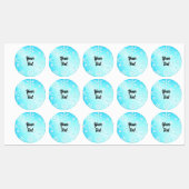 Crystal Snowflakes Pattern Labels (Vel)