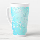 Crystal Snowflakes Pattern Latte Mok (Linkerhoek)