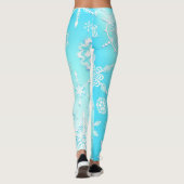Crystal Snowflakes Pattern Leggings (Achterkant)