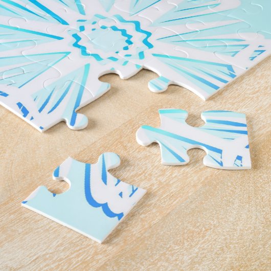 Crystal Snowflakes Pattern Legpuzzel (Zijkant)