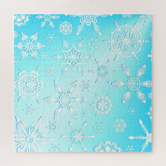 Crystal Snowflakes Pattern Legpuzzel (Horizontaal)