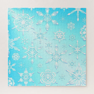 Crystal Snowflakes Pattern Legpuzzel