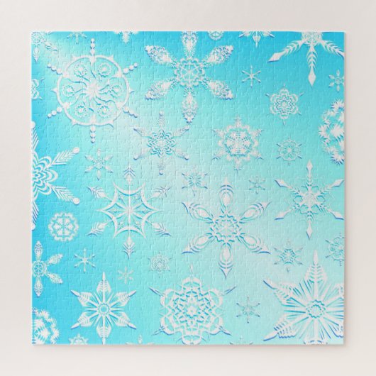 Crystal Snowflakes Pattern Legpuzzel (Verticaal)