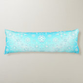 Crystal Snowflakes Pattern Lichaamskussen (Voorkant)