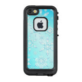 Crystal Snowflakes Pattern LifeProof iPhone Hoesje (Achterkant)