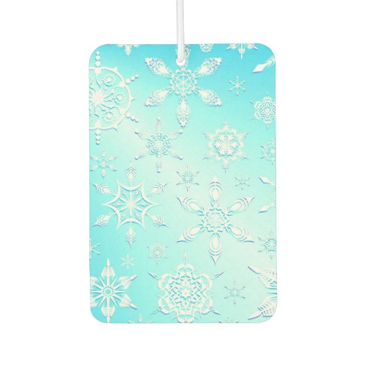 Crystal Snowflakes Pattern Luchtverfrisser (Voorkant)