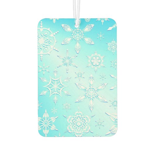 Crystal Snowflakes Pattern Luchtverfrisser (Achterkant)