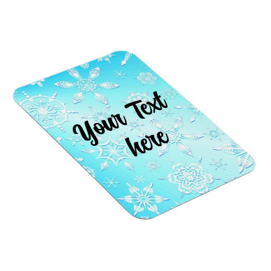 Crystal Snowflakes Pattern Magneet (Rechterzijde)