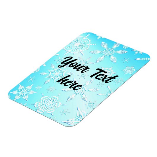 Crystal Snowflakes Pattern Magneet (Linkerzijde)