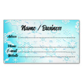 Crystal Snowflakes Pattern Magnetisch Visitekaartje (Voorkant)