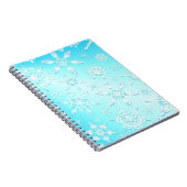 Crystal Snowflakes Pattern Notitieboek (Rechterzijde)