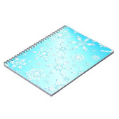 Crystal Snowflakes Pattern Notitieboek (Linkerzijde)