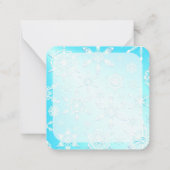 Crystal Snowflakes Pattern Notitiekaartje (Voorkant)