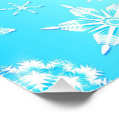 Crystal Snowflakes Pattern Perfect Poster (Hoek)