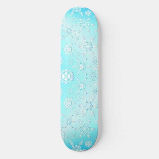 Crystal Snowflakes Pattern Persoonlijk Skateboard (Voorkant)