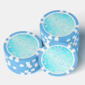 Crystal Snowflakes Pattern Poker Chips (Opstapeling)