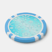 Crystal Snowflakes Pattern Poker Chips (Enkel)