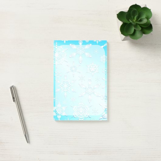 Crystal Snowflakes Pattern Post-it® Notes (Kantoor)