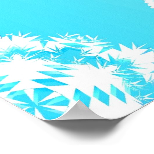 Crystal Snowflakes Pattern Poster (Hoek)