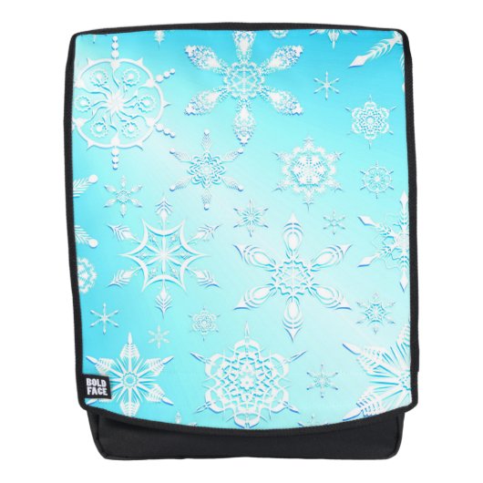 Crystal Snowflakes Pattern Rugtassen (Voorkant)