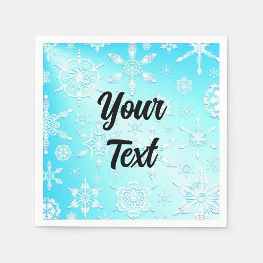 Crystal Snowflakes Pattern Servet (Voorkant)