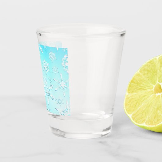 Crystal Snowflakes Pattern Shot Glas (Rechts)