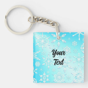 Crystal Snowflakes Pattern Sleutelhanger