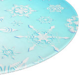 Crystal Snowflakes Pattern Snijplank (Hoek)