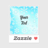 Crystal Snowflakes Pattern Sticker (Vel)