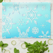 Crystal Snowflakes Pattern Theedoek (Gevouwen)