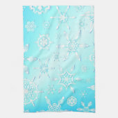 Crystal Snowflakes Pattern Theedoek (Verticaal)