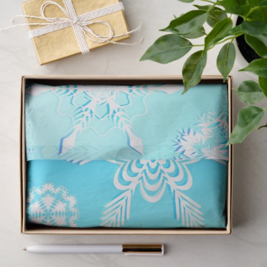 Crystal Snowflakes Pattern Tissuepapier (Geschenk)