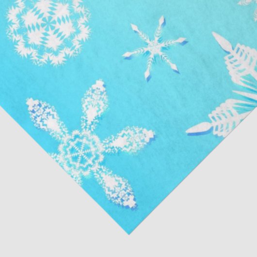Crystal Snowflakes Pattern Tissuepapier (Detail)