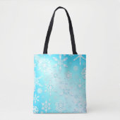 Crystal Snowflakes Pattern Tote Bag (Voorkant)