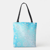 Crystal Snowflakes Pattern Tote Bag (Achterkant)