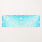 Crystal Snowflakes Pattern Yogamat (Voorkant (horizontaal))