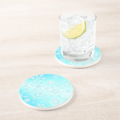 Crystal Snowflakes Pattern Zandsteen Onderzetter (Zijkant)