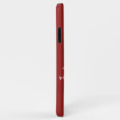 Crystal Snowflakes red iPhone Case (Achterkant/rechts)