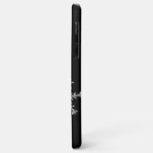 Crystal Snowflakes zwarte iPhone Case (Achterkant/links)