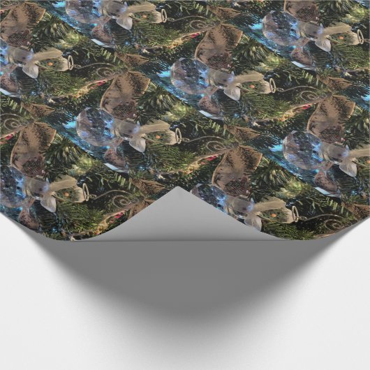 Crystal Snowman Ornament kerstboom Cadeaupapier (Hoek)