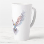 Crystal Soar: een symbool van transformatie Latte Mok (Rechterhoek)