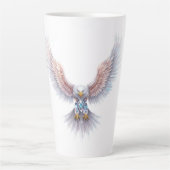 Crystal Soar: een symbool van transformatie Latte Mok (Voorkant)