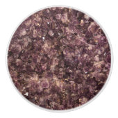 Crystal Sphere Amethyst Crystals Keramische Knop (Voorkant)