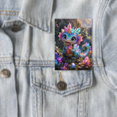 Crystal Sprout – Schattige Kristallen Draak Fantas Button (Insitu)