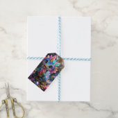 Crystal Sprout – Schattige Kristallen Draak Fantas Cadeaulabel (Met Touw)