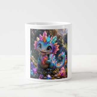 Crystal Sprout – Schattige Kristallen Draak Fantas Grote Koffiekop