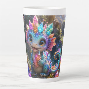 Crystal Sprout – Schattige Kristallen Draak Fantas Latte Mok