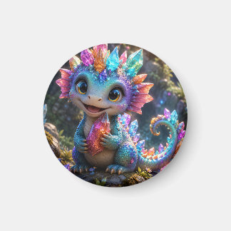 Crystal Sprout – Schattige Kristallen Draak Fantas Magneet