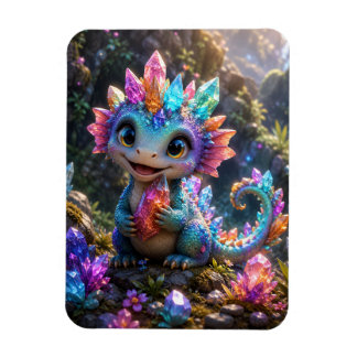 Crystal Sprout – Schattige Kristallen Draak Fantas Magneet